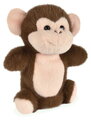 Plyšová opička na bábkové divadlo Monkey Hand Puppet The Glue Pots Histoire d’ Ours hnedá 24 cm od 0 mes HO3402