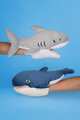 Plyšová veľryba na bábkové divadlo Whale Hand Puppet Marine Treasures Histoire d’ Ours modrá 30 cm od 0 mes HO3411