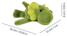 Plyšový dinosaurus na zápästie Dino Bracelet Slap The Glue Pots Histoire d’ Ours zelený 25 cm od 24 mes HO3412