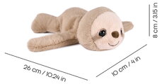 Plyšový leňochod na zápästie Sloth Bracelet Slap The Glue Pots Histoire d’ Ours hnedý 25 cm od 24 mes HO3414