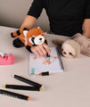 Plyšová panda červená na zápästie Red Panda Bracelet Slap The Glue Pots Histoire d’ Ours oranžová 25 cm od 24 mes HO3416