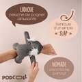 Plyšová koala na zápästie Koala Bracelet Slap The Glue Pots Histoire d’ Ours sivá 25 cm od 24 mes HO3415