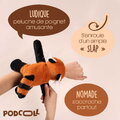 Plyšová panda červená na zápästie Red Panda Bracelet Slap The Glue Pots Histoire d’ Ours oranžová 25 cm od 24 mes HO3416