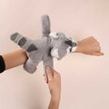 Plyšový medvedík čistotný na zápästie Raccoon Bracelet Slap The Glue Pots Histoire d’ Ours sivý 25 cm od 24 mes HO3417