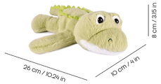 Plyšový krokodíl na zápästie Croco Bracelet Slap The Glue Pots Histoire d’ Ours zelený 25 cm od 24 mes HO3418
