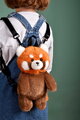Plyšový batoh panda červená Red Panda Backpack The Glue Pots Histoire d’ Ours s popruhmi hnedý 28 cm od 24 mes HO3424