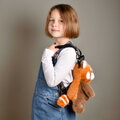 Plyšový batoh panda červená Red Panda Backpack The Glue Pots Histoire d’ Ours s popruhmi hnedý 28 cm od 24 mes HO3424