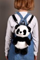 Plyšový batoh Panda Backpack The Glue Pots Histoire d’ Ours s popruhmi čierno-biely 28 cm od 24 mes HO3425