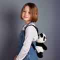 Plyšový batoh Panda Backpack The Glue Pots Histoire d’ Ours s popruhmi čierno-biely 28 cm od 24 mes HO3425