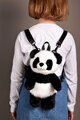 Plyšový batoh Panda Backpack The Glue Pots Histoire d’ Ours s popruhmi čierno-biely 28 cm od 24 mes HO3425
