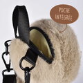 Plyšový batoh leňochod Sloth Backpack The Glue Pots Histoire d’ Ours s popruhmi hnedý 28 cm od 24 mes HO3426