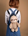 Plyšový batoh leňochod Sloth Backpack The Glue Pots Histoire d’ Ours s popruhmi hnedý 28 cm od 24 mes HO3426
