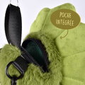 Plyšový batoh Dinosaurus Dino Backpack The Glue Pots Histoire d’ Ours s popruhmi zelený 28 cm od 24 mes HO3427
