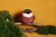 Plyšový vtáčik vrabček Sparrow Les Cui-Cui Paradis Histoire d’ Ours hnedo-sivý 15 cm od 0 mes HO3441