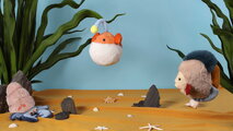 Plyšová rybička Lanternfish Marine Treasures Histoire d’ Ours oranžová 20 cm od 0 mes HO3449