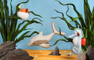 Plyšový delfín Dolphin Marine Treasures Histoire d’ Ours béžový 50 cm od 0 mes HO3451