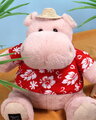 Plyšový hrošík Aloha Hippo Histoire d’ Ours v havajskej košeli béžový 38 cm od 0 mes HO3452