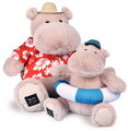 Plyšový hrošík Bubble Beach Hippo Histoire d’ Ours s kolesom na plávanie béžový 20 cm od 0 mes HO3453