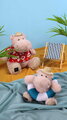 Plyšový hrošík Bubble Beach Hippo Histoire d’ Ours s kolesom na plávanie béžový 20 cm od 0 mes HO3453