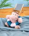 Plyšový hrošík Bubble Beach Hippo Histoire d’ Ours s kolesom na plávanie béžový 20 cm od 0 mes HO3453