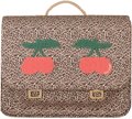 Školská aktovka It Bag Midi Leopard Cherry Jeune Premier ergonomická luxusné prevedenie 30*38 cm