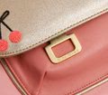 Školská aktovka It bag Midi Cherry Pompon Jeune Premier ergonomická luxusné prevedenie 30*38 cm