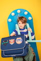 Školská aktovka It Bag Midi Supercats Jeune Premier ergonomická luxusné prevedenie 30*38 cm