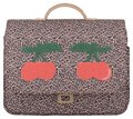 Školská aktovka It Bag Mini Leopard Cherry Jeune Premier ergonomická luxusné prevedenie 27*32 cm
