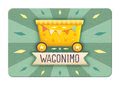 Kartová hra Wagonimo Vláčik Janod v angličtine od 3 rokov