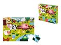 Puzzle pre najmenších Zvieratká na farme Tactile Janod s textúrou 20 dielov