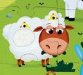 Puzzle pre najmenších Zvieratká na farme Tactile Janod s textúrou 20 dielov