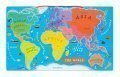 Magnetická mapa sveta Magnetic World Puzzle English Version Janod 92 magnetov od 5 rokov