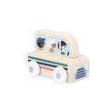 Drevené autíčko na tlačenie Autobus Wooden Bus Mountain Valley Cross Roads Janod od 12 mes J05945