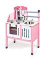 Drevená kuchynka Mademoiselle Maxi Cooker Janod s 8 doplnkami ružová