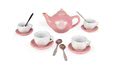 Čajová súprava Macaron Tea Set Janod porcelánová v kufríku 14 dielov od 3 rokov