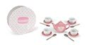 Čajová súprava Macaron Tea Set Janod porcelánová v kufríku 14 dielov od 3 rokov