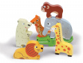 Drevené puzzle pre najmenších Zoo Chunky Janod 7 dielov od 18 mes