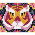 Maxi kreatívna sada Tvoríme so šnúrkami Džungľa String Art Jungle Animal Atelier Janod 2 karty a 300 klinčekov od 8 rokov J07970