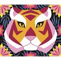 Maxi kreatívna sada Tvoríme so šnúrkami Džungľa String Art Jungle Animal Atelier Janod 2 karty a 300 klinčekov od 8 rokov J07970