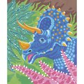 Maxi kreatívna sada Maľovanie s číslami Dinosaury Paint by Numbers Watercolor Dinosaurs Atelier Janod 2 obrázky od 7 rokov J07982