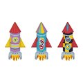 Mini kreatívna sada Rakety Origami Paper Rockets Atelier Janod papierové skladačky 5 kariet od 7 rokov J07988