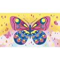 Midi kreatívna sada Farebný piesok s trblietkami Motýle Fluorescent Sands Butterflies Atelier Janod 3 obrázky od 6 rokov J07991