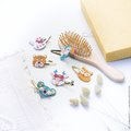 Sada na výrobu šperkov Sponky do vlasov Zvieratká Glittery Animal Hairclips Atelier Janod na výrobu 6 kusov šperkov od 6 rokov J07997