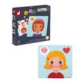 Magnetická hra Emócie a pocity Emotions Magnetic Game Janod s predlohami 27 magnetiek od 24 mes J08038