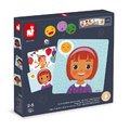 Magnetická hra Emócie a pocity Emotions Magnetic Game Janod s predlohami 27 magnetiek od 24 mes J08038