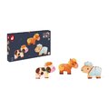 Magnetické postavičky Farma Funny Magnets Janod 3 kusy od 18 mes J08058