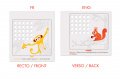 Drevená magnetická hra Abeceda so zvieratkami Janod tabuľa a 26 podložiek v angličtine a francúzštine od 4 rokov