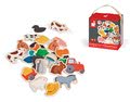 Drevené magnetky Farm Magnets Janod od 24 mes