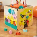 Drevená didaktická kocka s labyrintom Multi-activity Looping Toy Janod multifunkčná od 18 mes