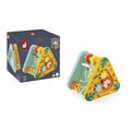 Drevený didaktický trojuholník Multi-activity Triangle Tropic Janod multifunkčný od 12 mes J08268